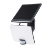 LED PIR Sensor Solar FloodLight 12W 1500Lm 4000k Black/White