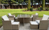 4+1 cube dining set rattan garden furniture