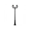 Fumagalli Ricu Bisso Golia Lamp Post Garden Light With 2 Lanterns Black