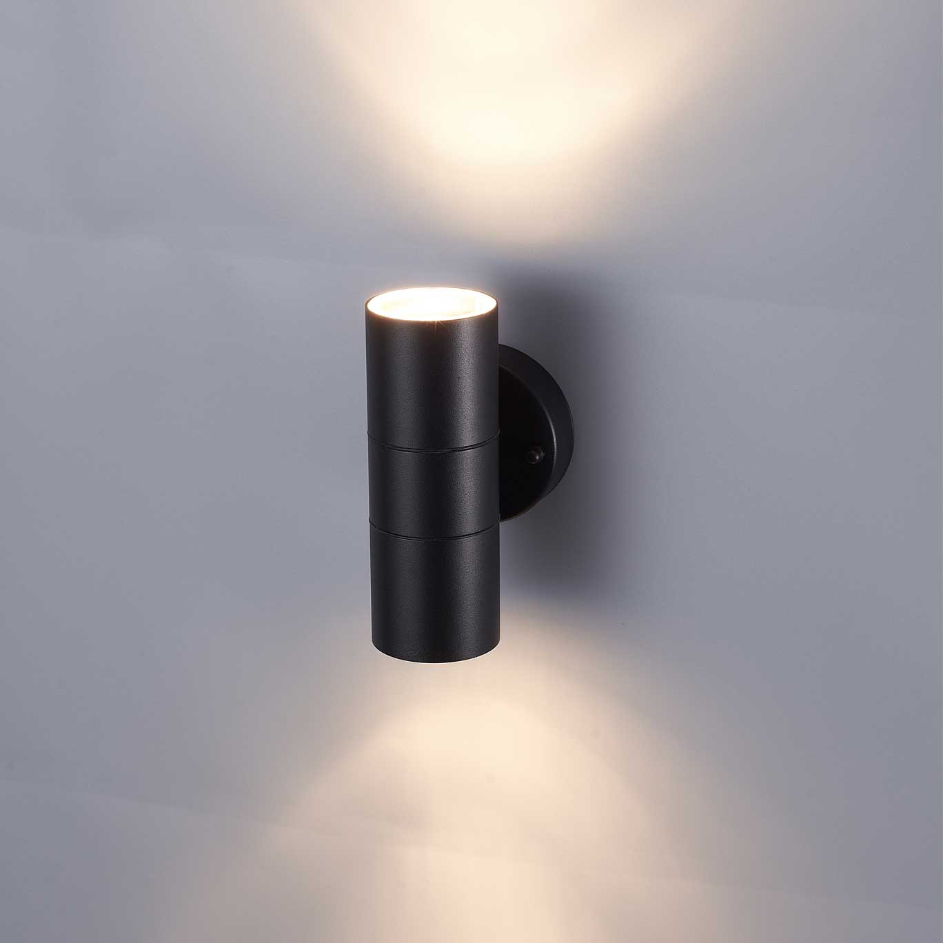 GU10 Black Up/Down Wall Light, IP44 – Shamrock Electrical Supplies