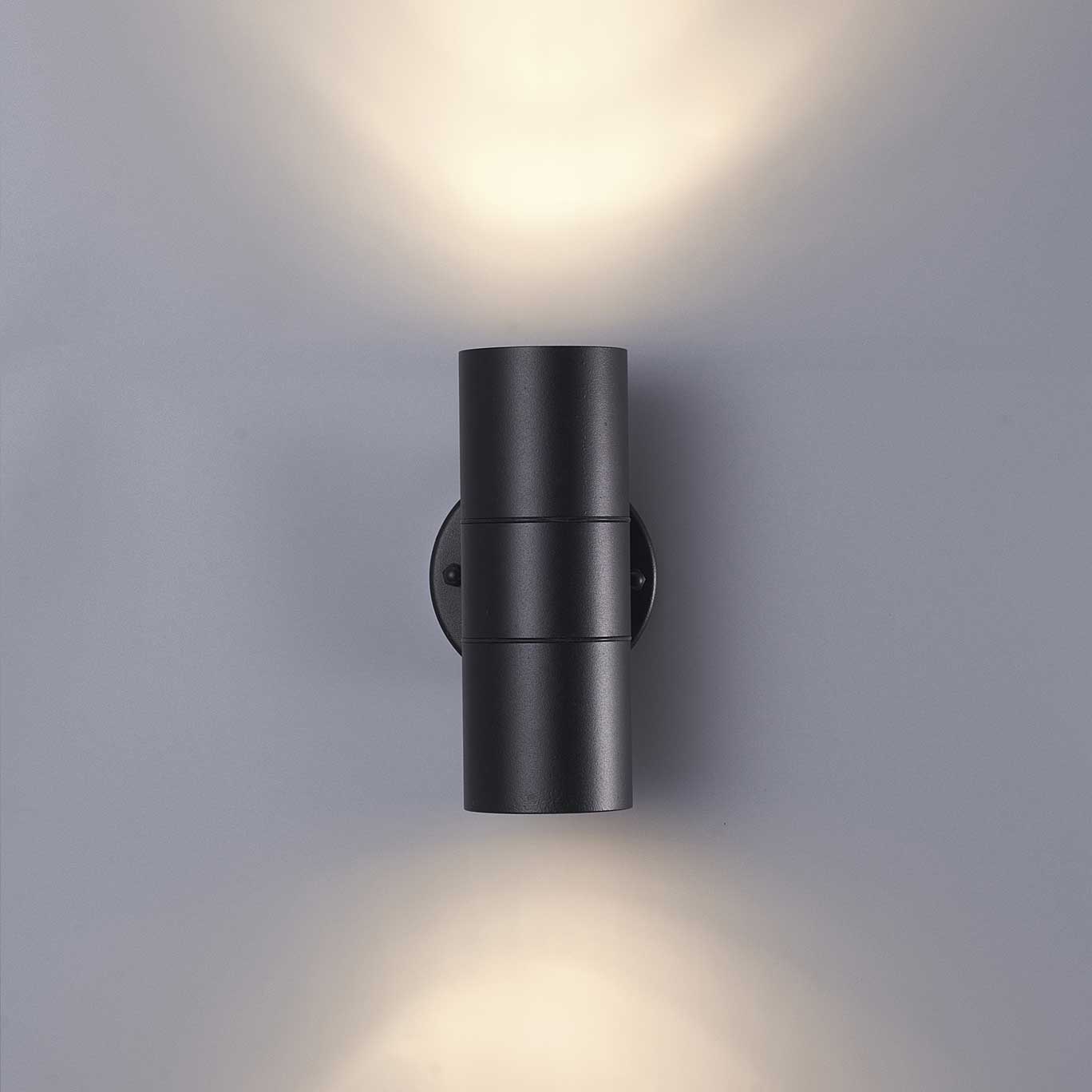 GU10 Black Up/Down Wall Light, IP44 – Shamrock Electrical Supplies