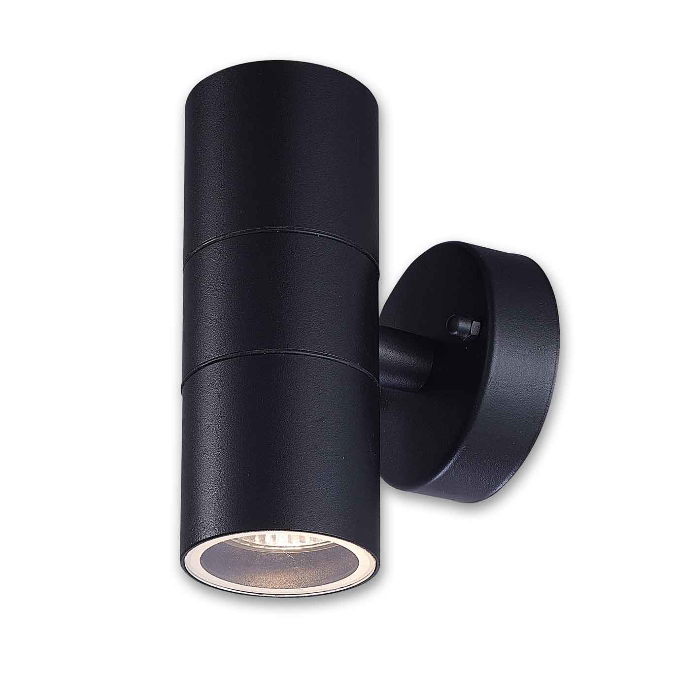 GU10 Black Up/Down Wall Light, IP44 – Shamrock Electrical Supplies