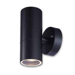 GU10 Black Up/Down Wall Light, IP44