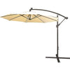 Cantilever Parasol With LED Strip Lights - Outdoor Garden Furniture