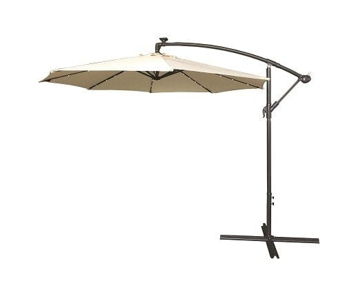 Cantilever Parasol With LED Lights