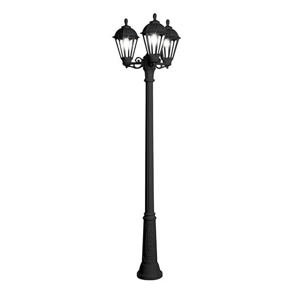 Fumagalli Ricu Bisso Salem Lamp Post Garden Light With 3 Lanterns